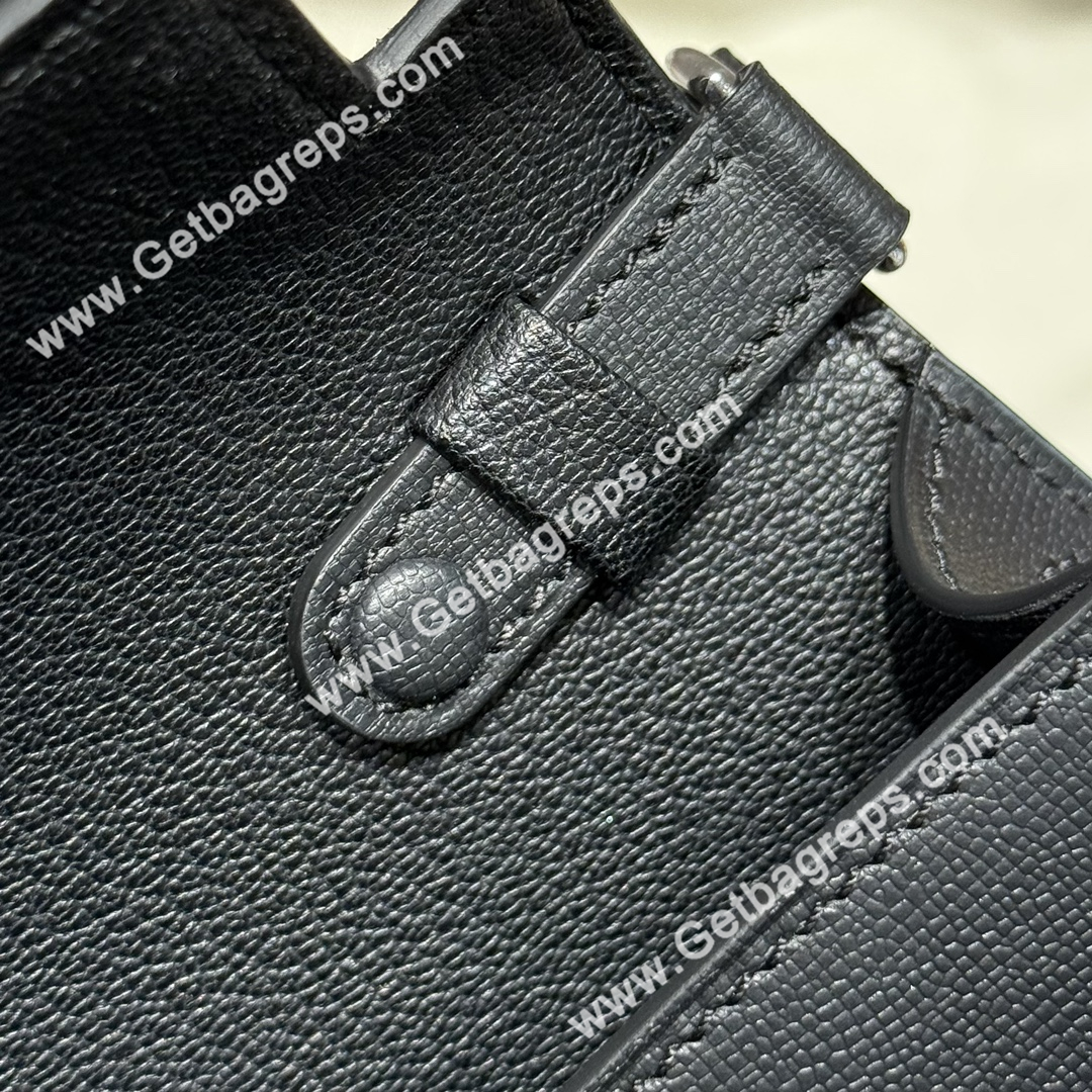 Hermes Kelly Elan In Black With Silver