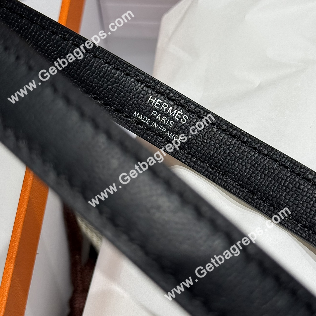 Hermes Kelly Elan In Black With Silver