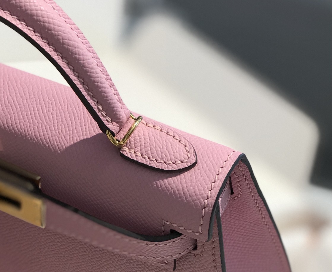 Hermes Kelly Mini II Bag Epsom Leather Pink With Gold