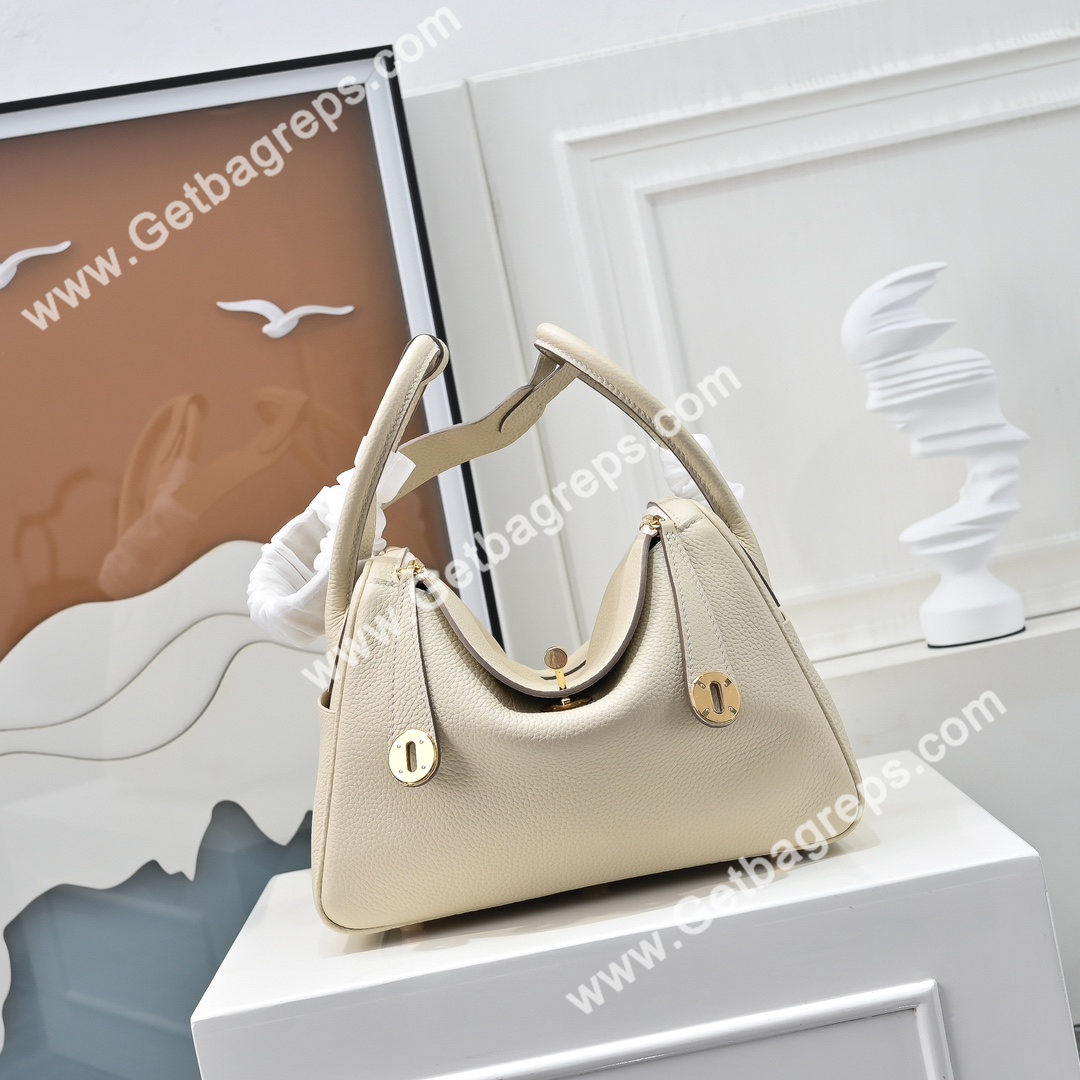 Hermes Lindy Beige 19cm and 26cm