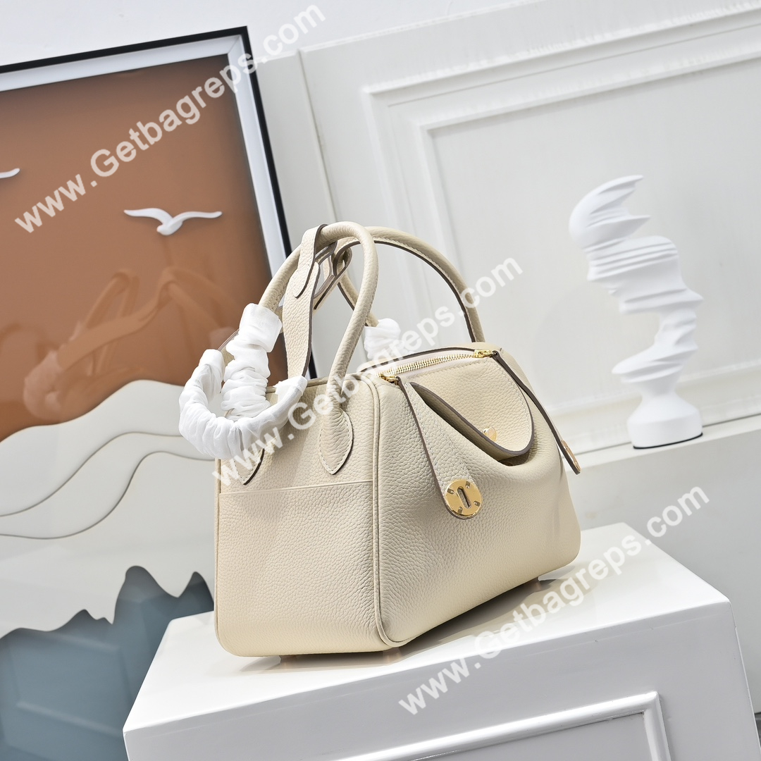 Hermes Lindy Beige 19cm and 26cm