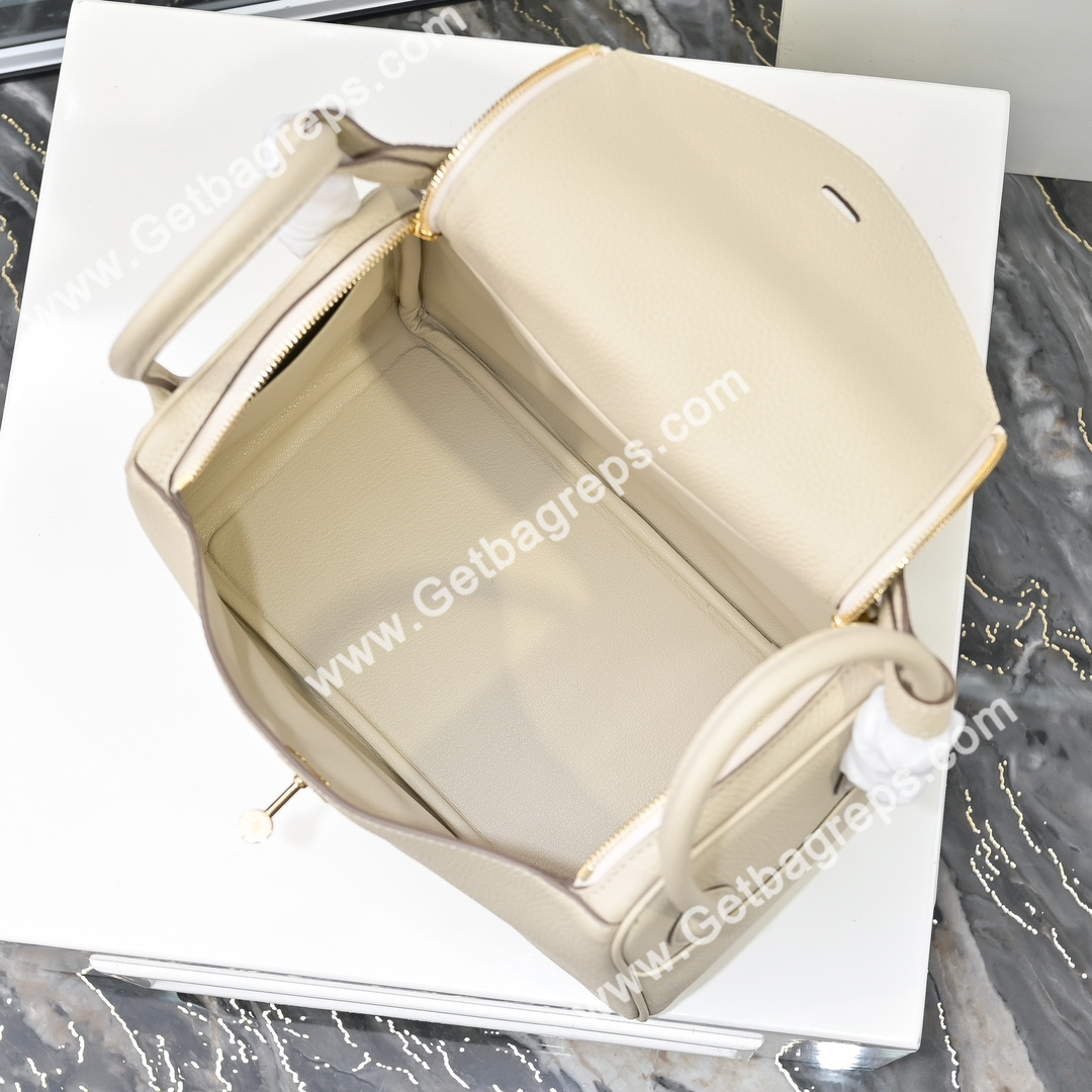 Hermes Lindy Beige 19cm and 26cm