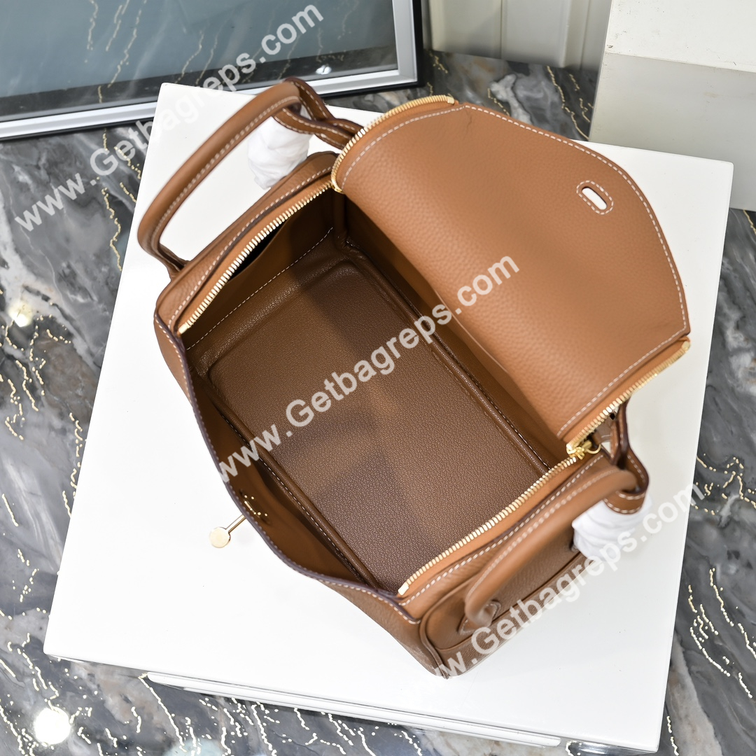 Hermes Lindy Brown-1 19cm and 26cm