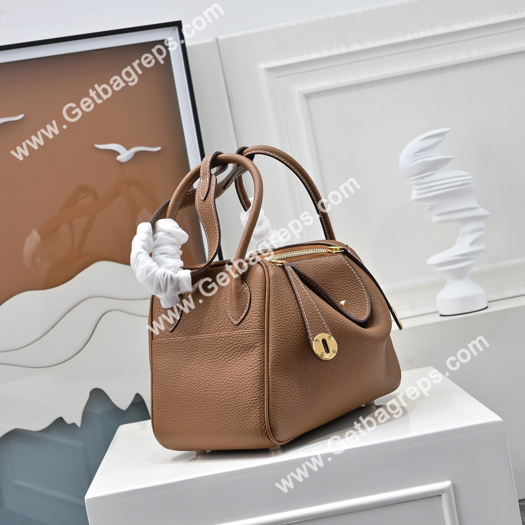 Hermes Lindy Brown-1 19cm and 26cm