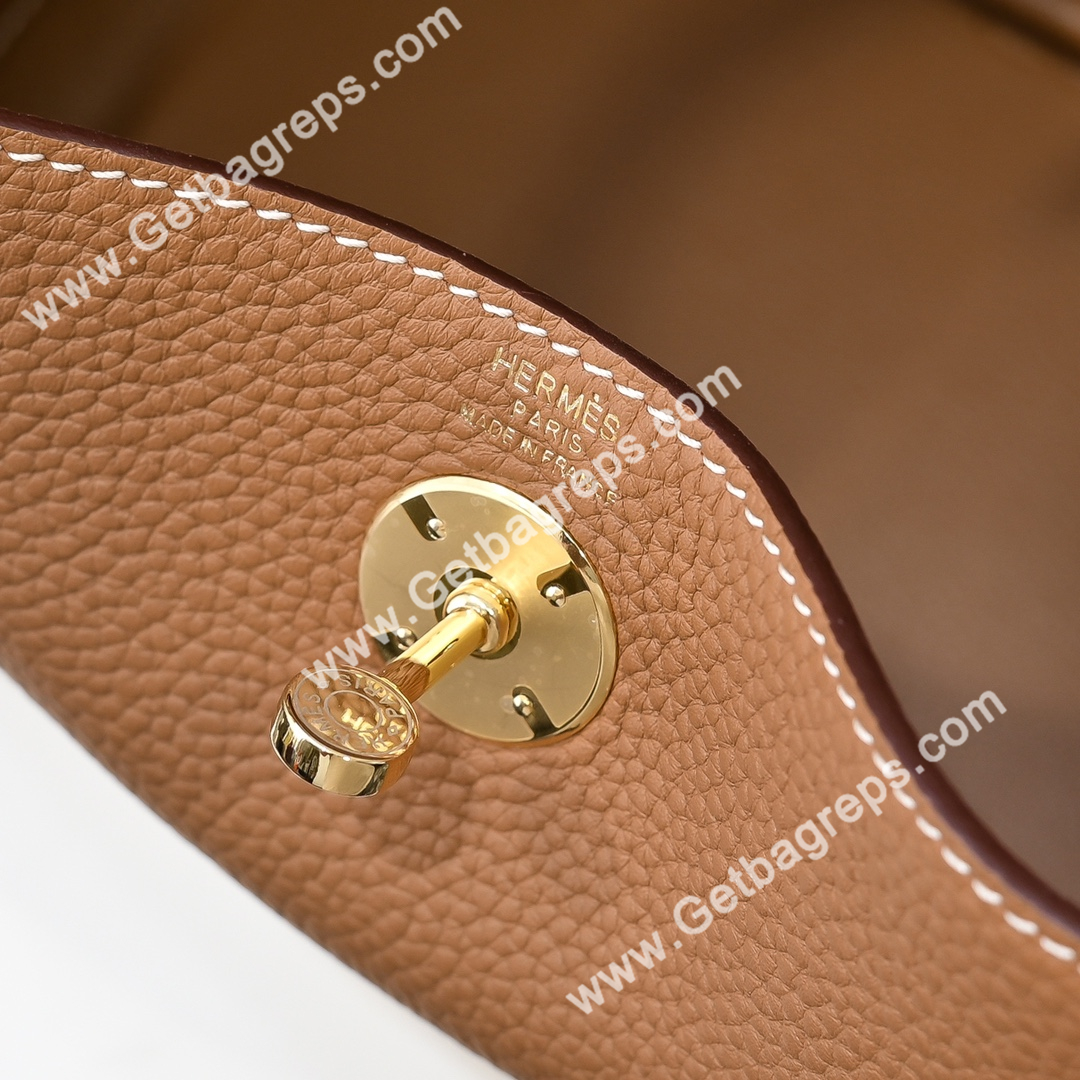 Hermes Lindy Brown-1 19cm and 26cm