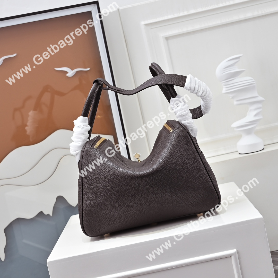 Hermes Lindy Brown 19cm and 26cm