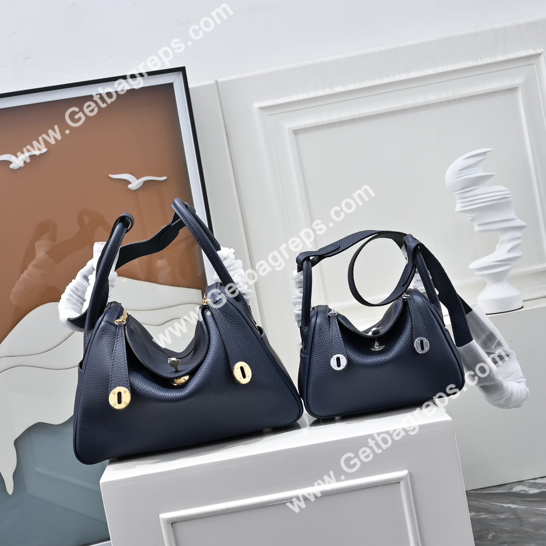 Hermes Lindy Dark Blue 19cm and 26cm