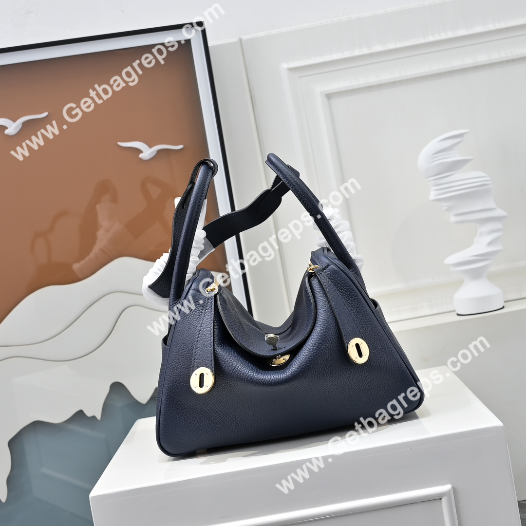 Hermes Lindy Dark Blue 19cm and 26cm