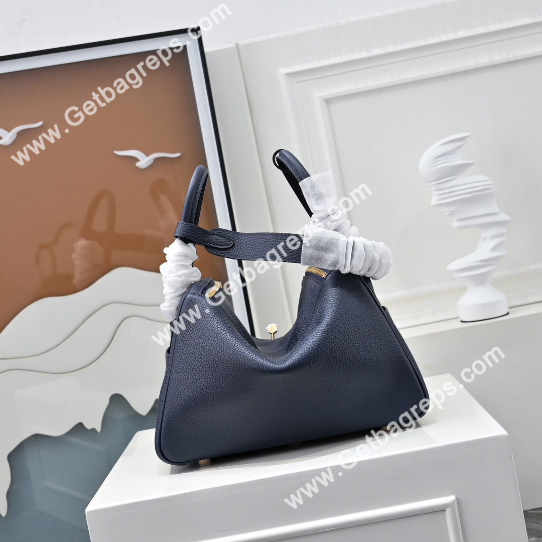 Hermes Lindy Dark Blue 19cm and 26cm