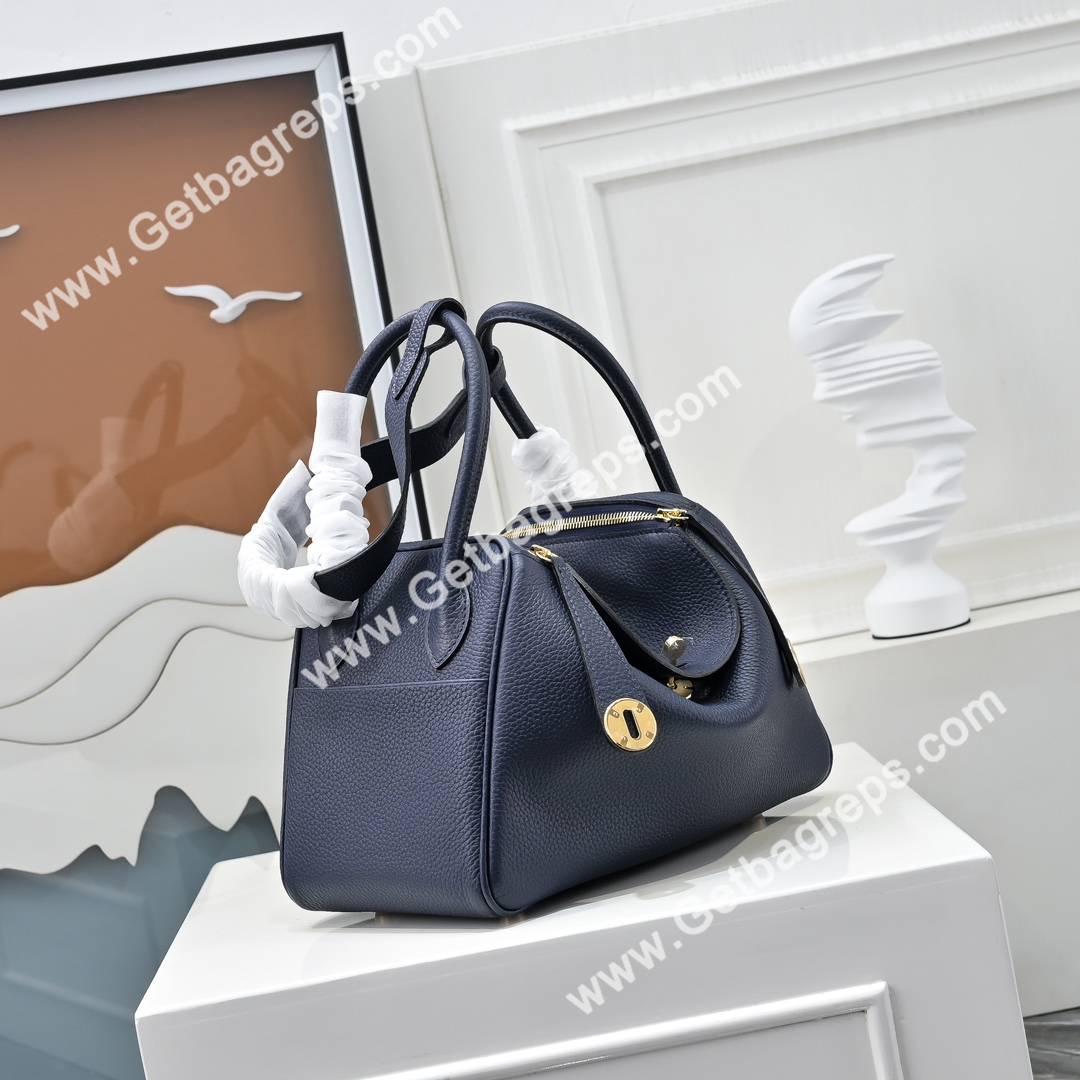 Hermes Lindy Dark Blue 19cm and 26cm