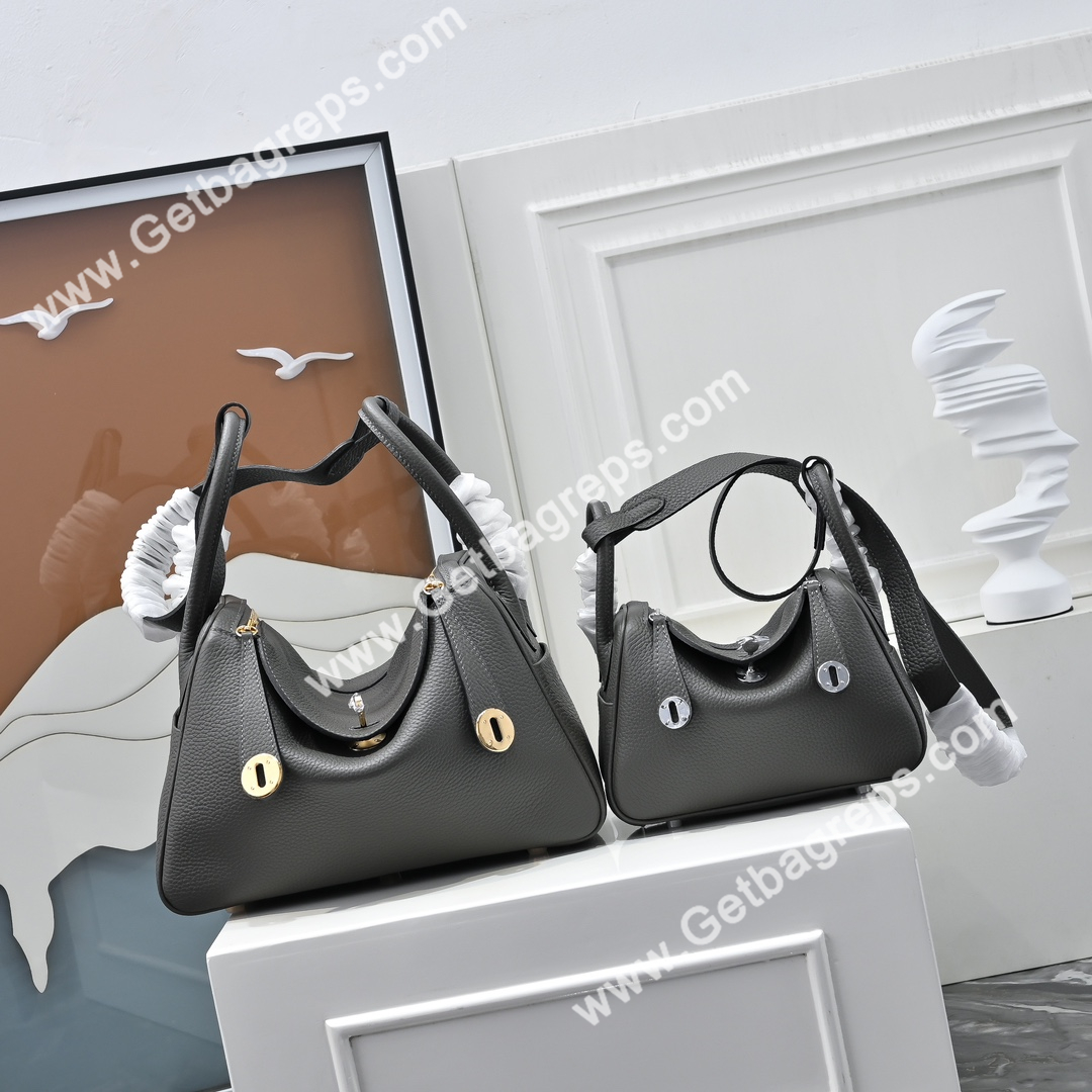 Hermes Lindy Dark Gray 19cm and 26cm