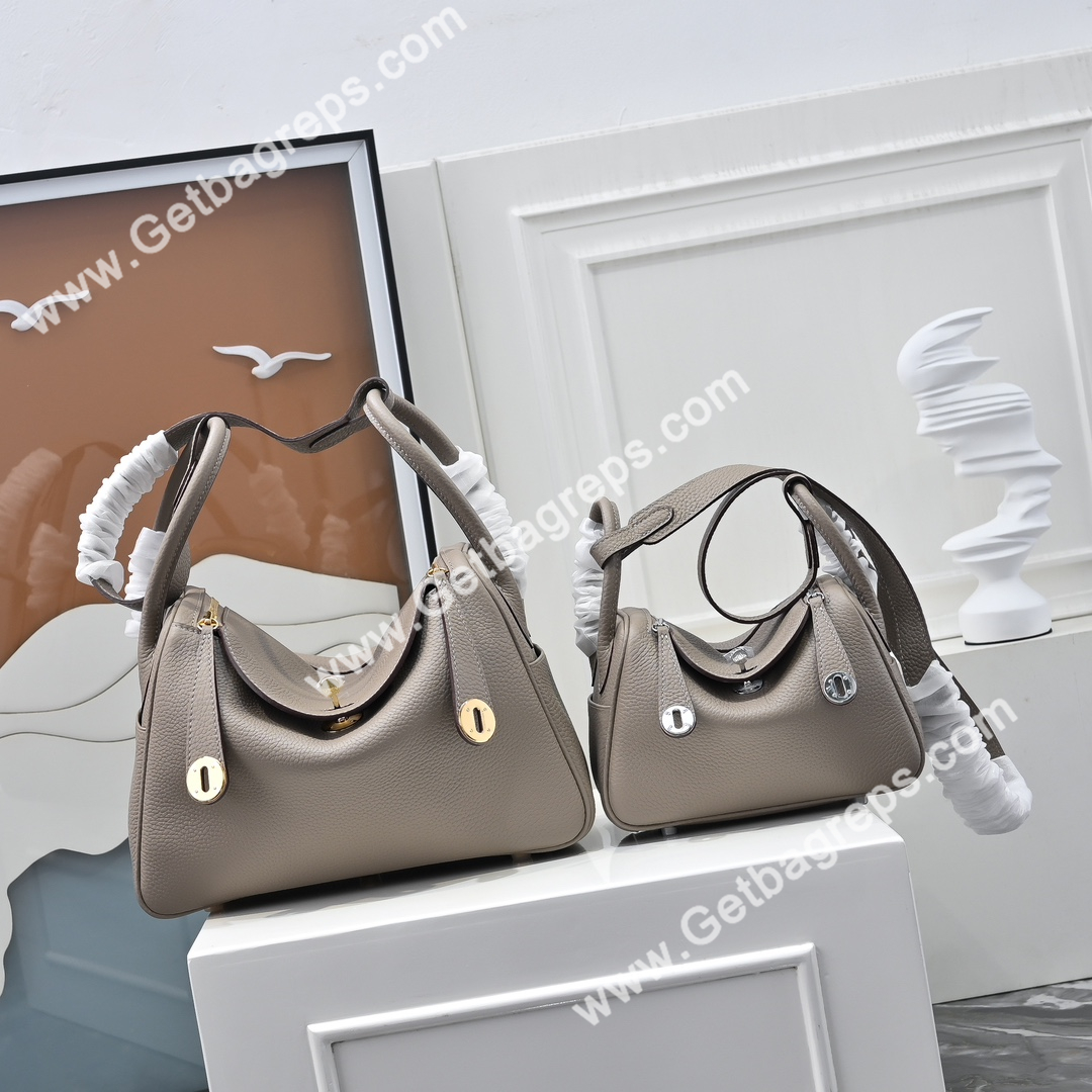 Hermes Lindy Grey-1 19cm and 26cm