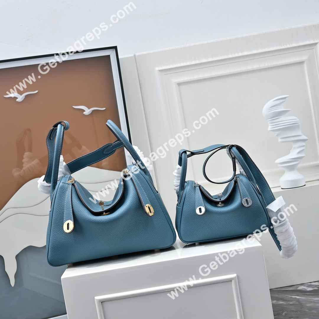 Hermes Lindy Light Blue 19cm and 26cm