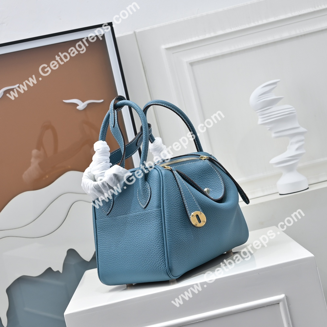 Hermes Lindy Light Blue 19cm and 26cm