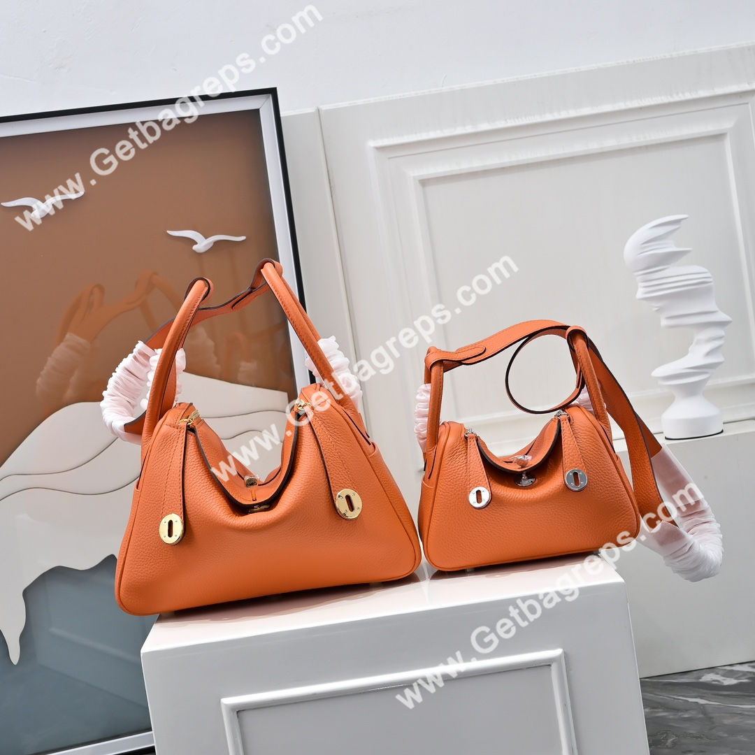 Hermes Lindy Orange 19cm and 26cm