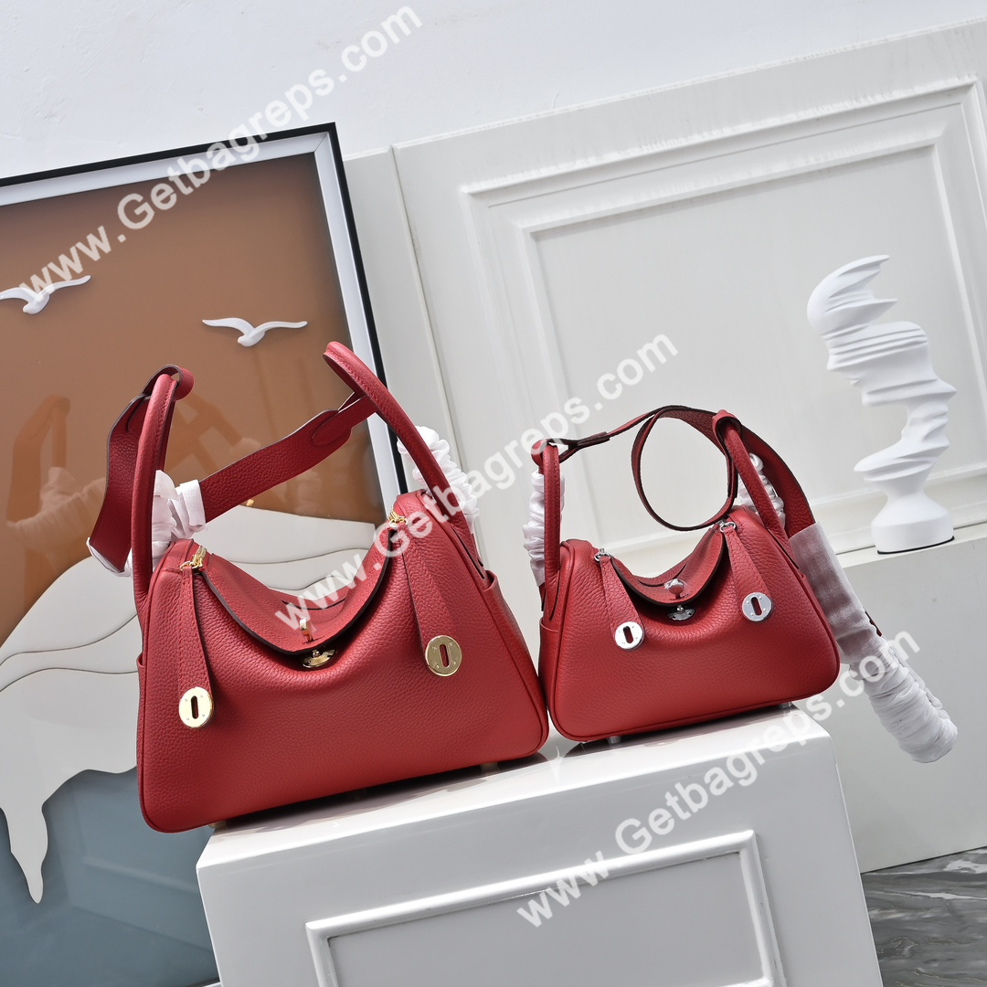 Hermes Lindy Red 19cm and 26cm