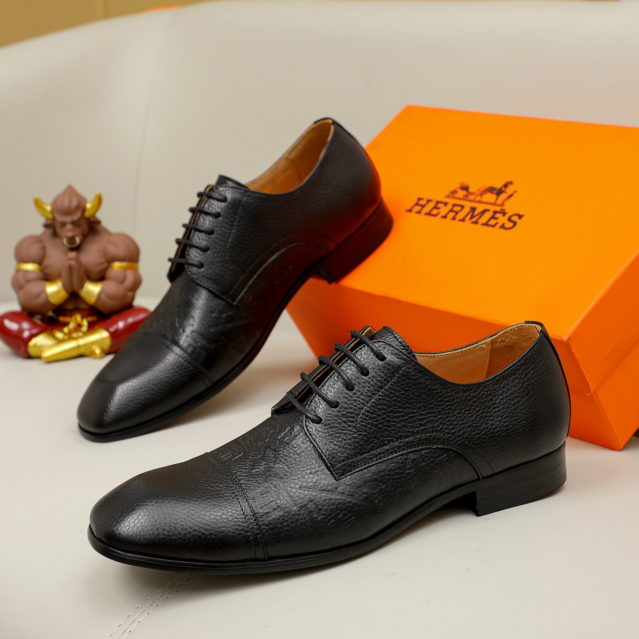 Hermes Mens Business Leather Shoes-0002 38-45