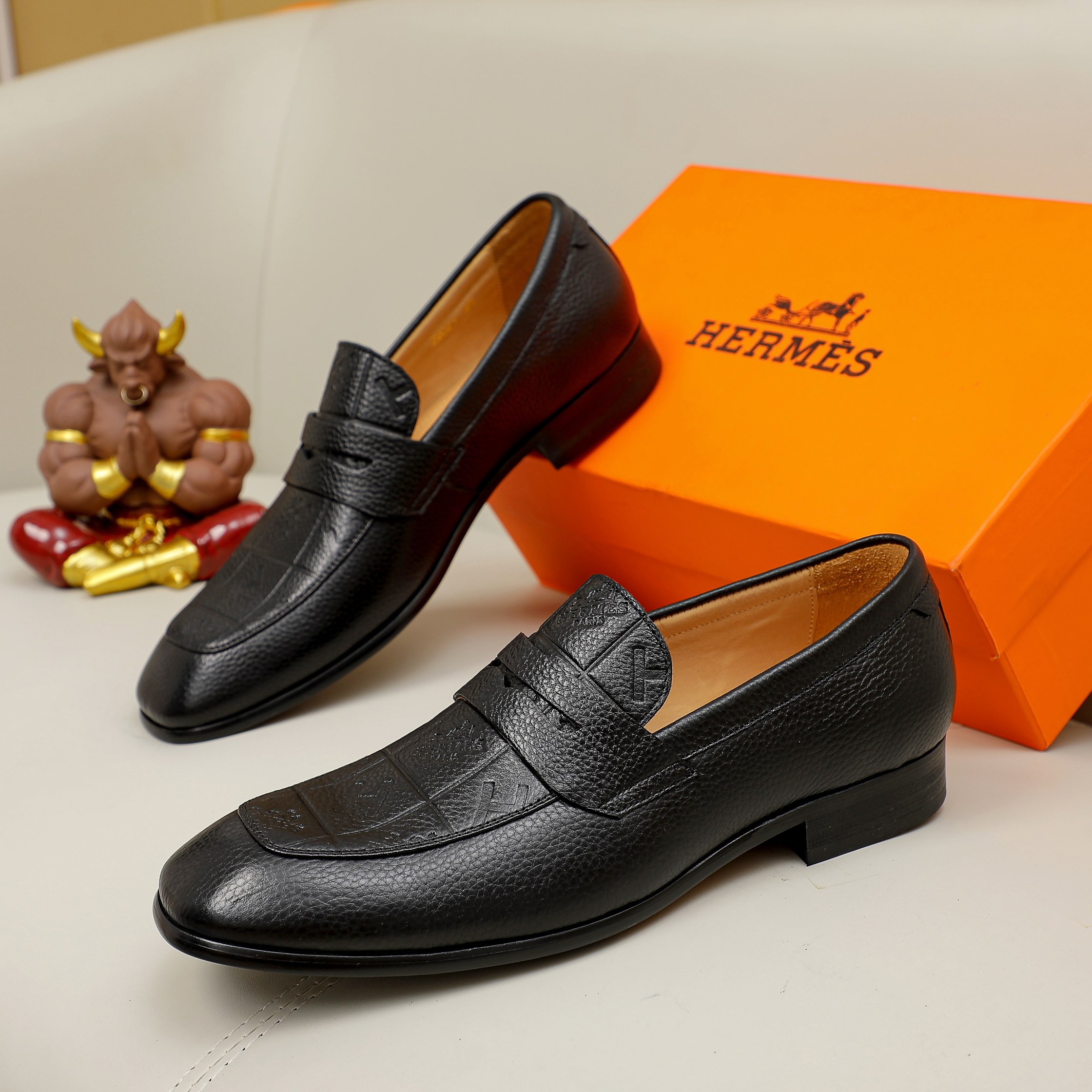 Hermes Mens Business Leather Shoes-0003 38-45