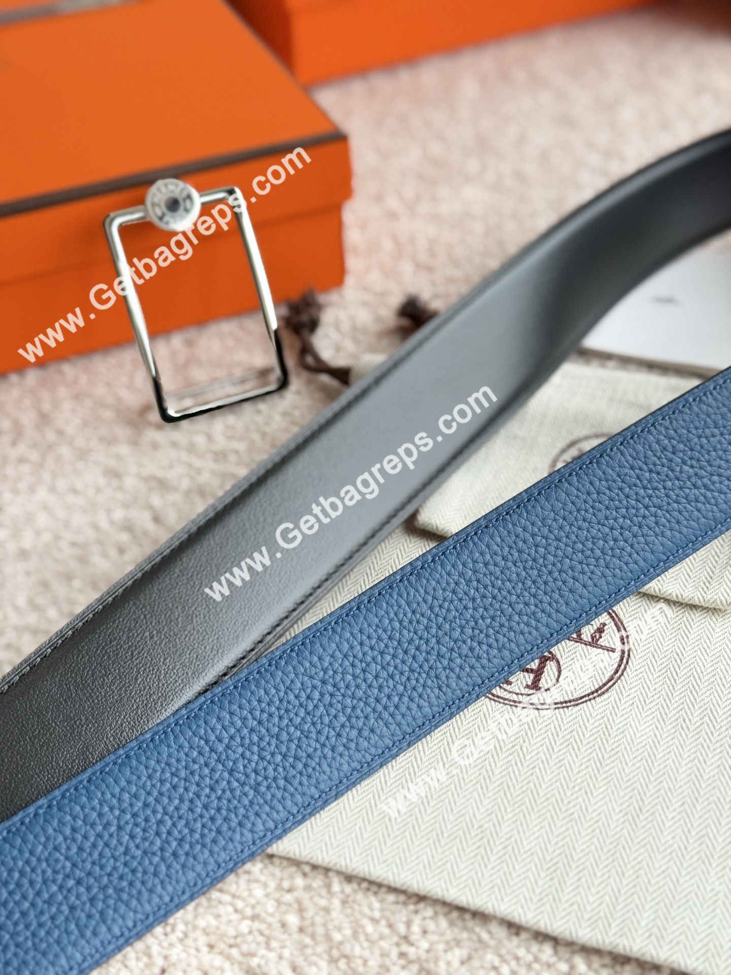 Hermes Mens Leather Belts Width 38mm -0285