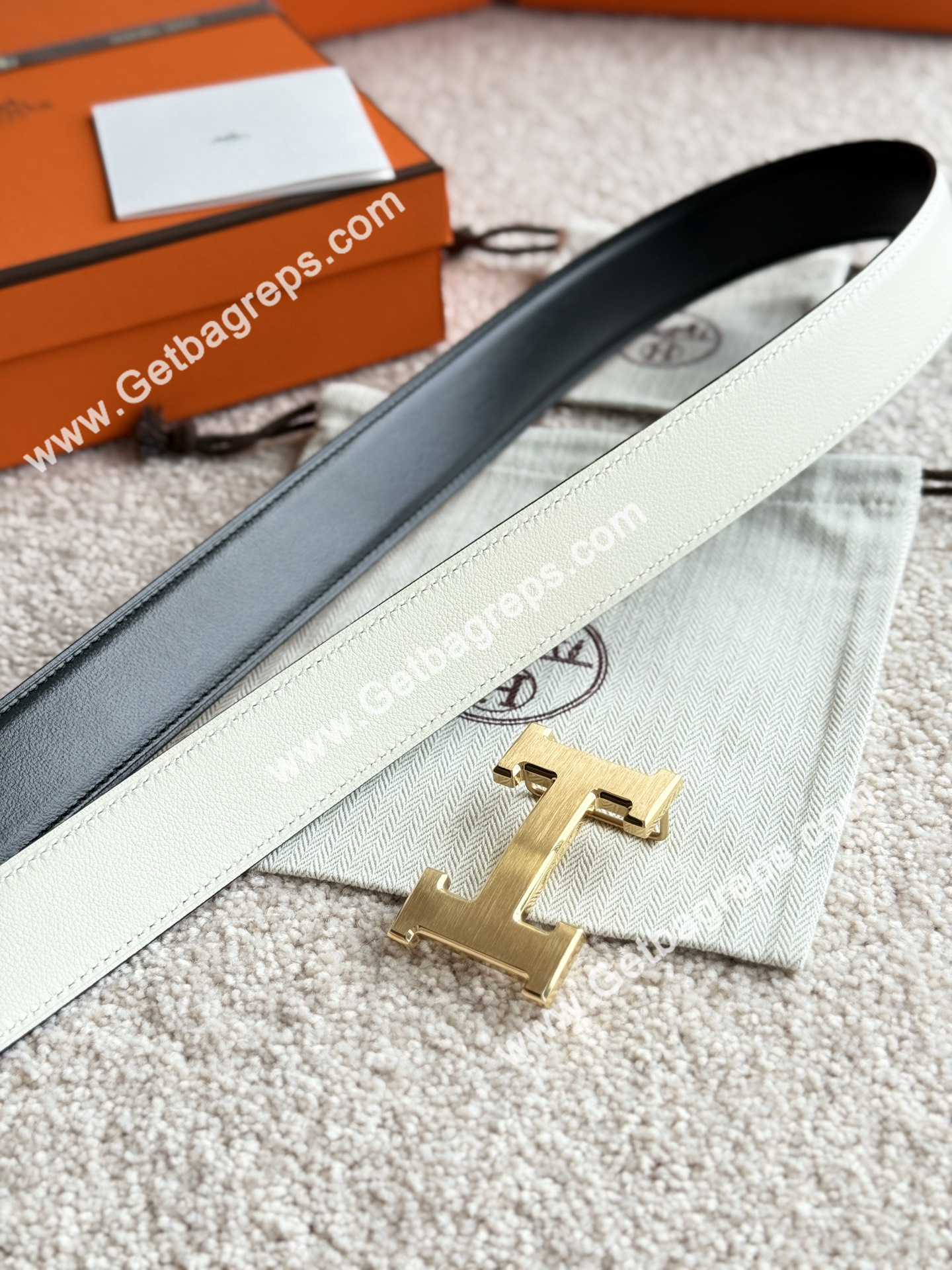 Hermes Mens Leather Belts Width 38mm -0290