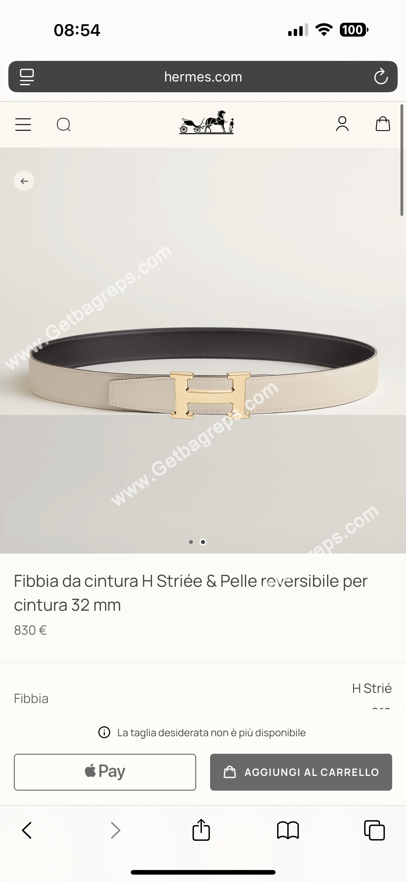 Hermes Mens Leather Belts Width 38mm -0312
