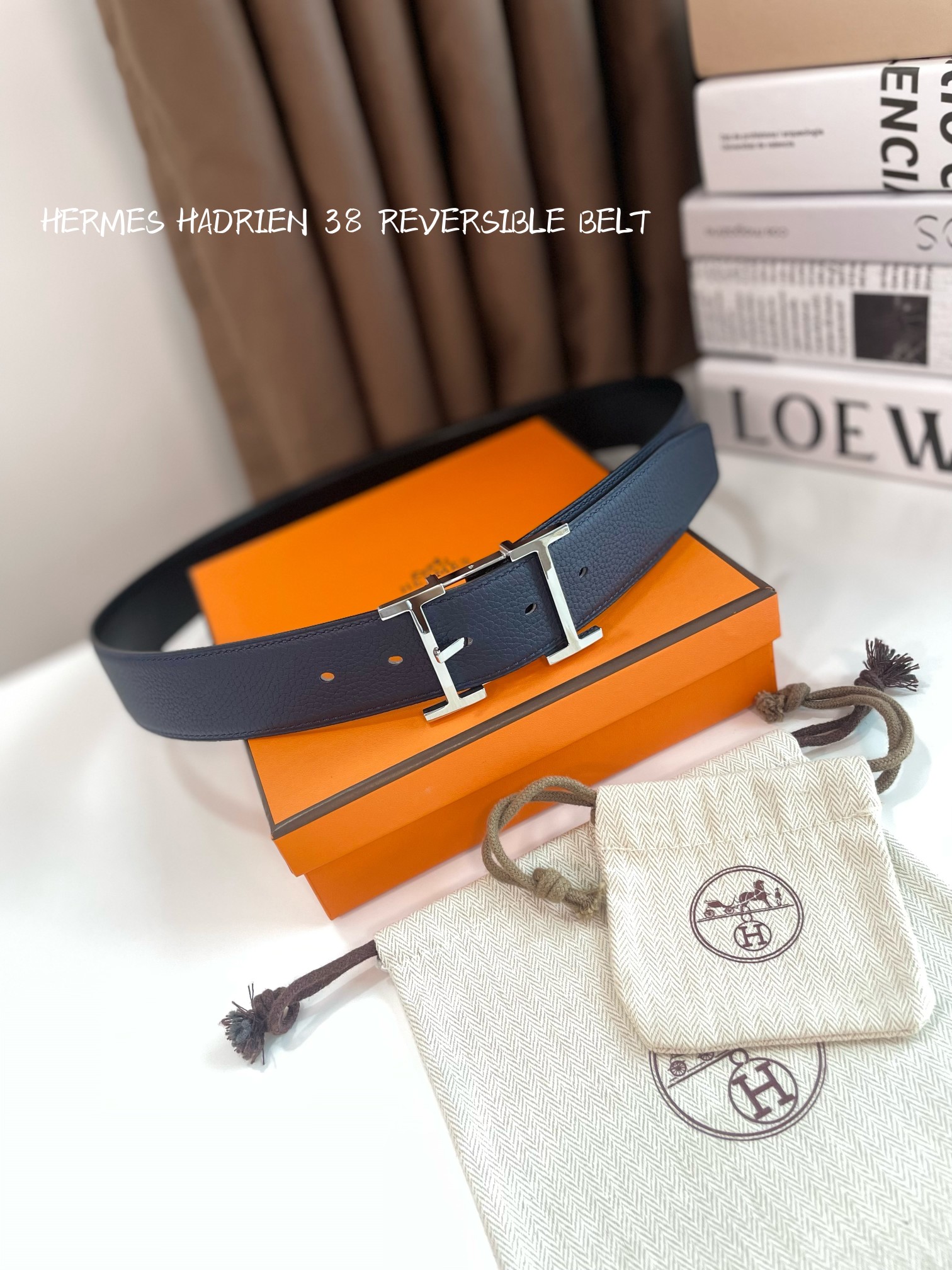 Hermes Mens Leather Belts Width 38mm 127