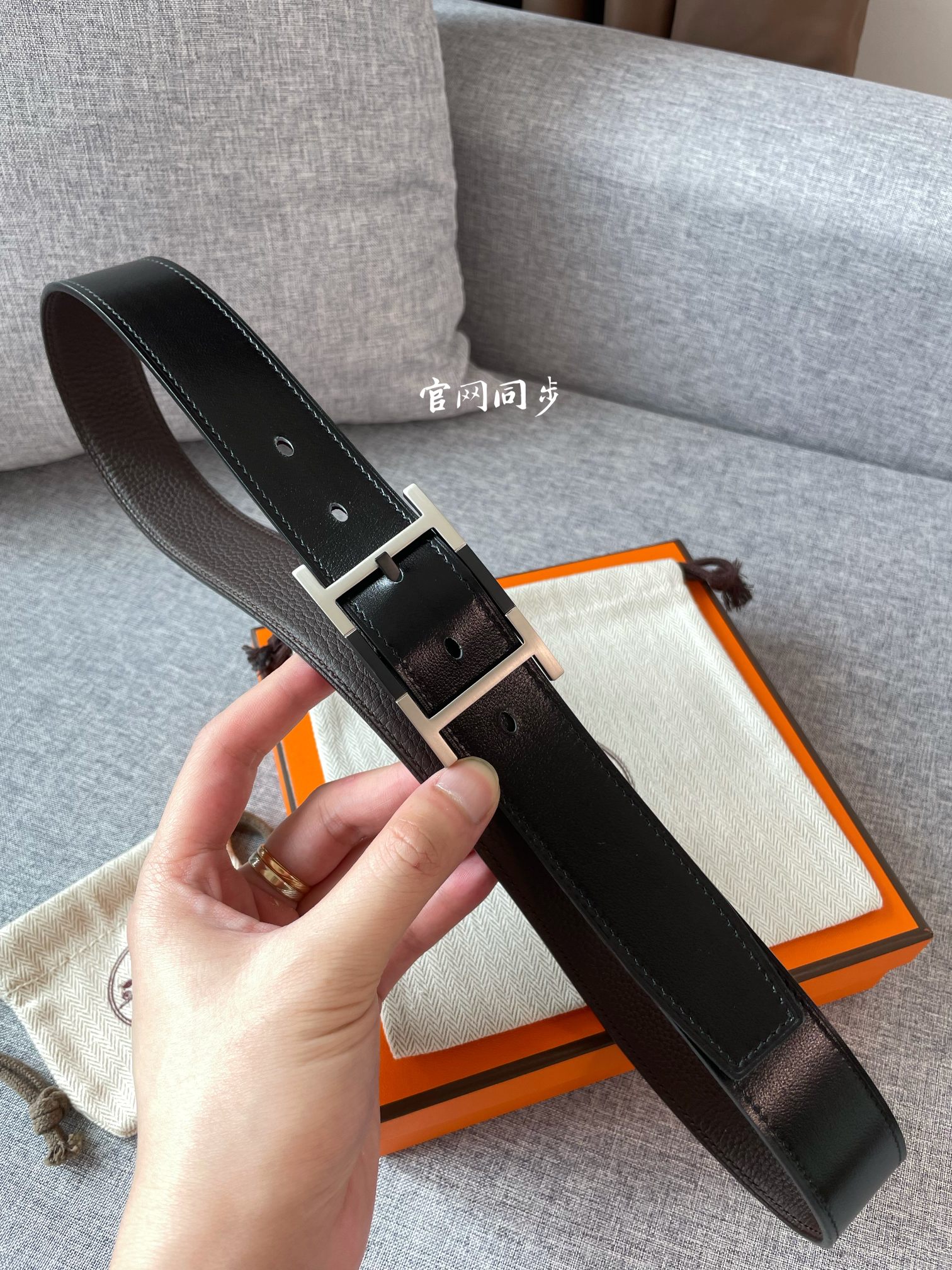 Hermes Mens Leather Belts Width 38mm 135