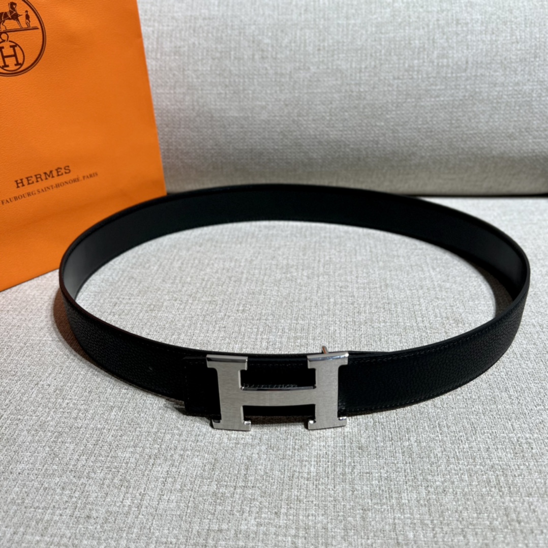 Hermes Mens Leather Belts Width 38mm 167