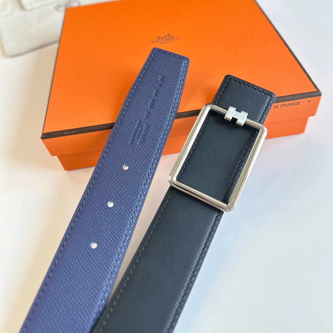 Hermes Mens Leather Belts Width 38mm 185