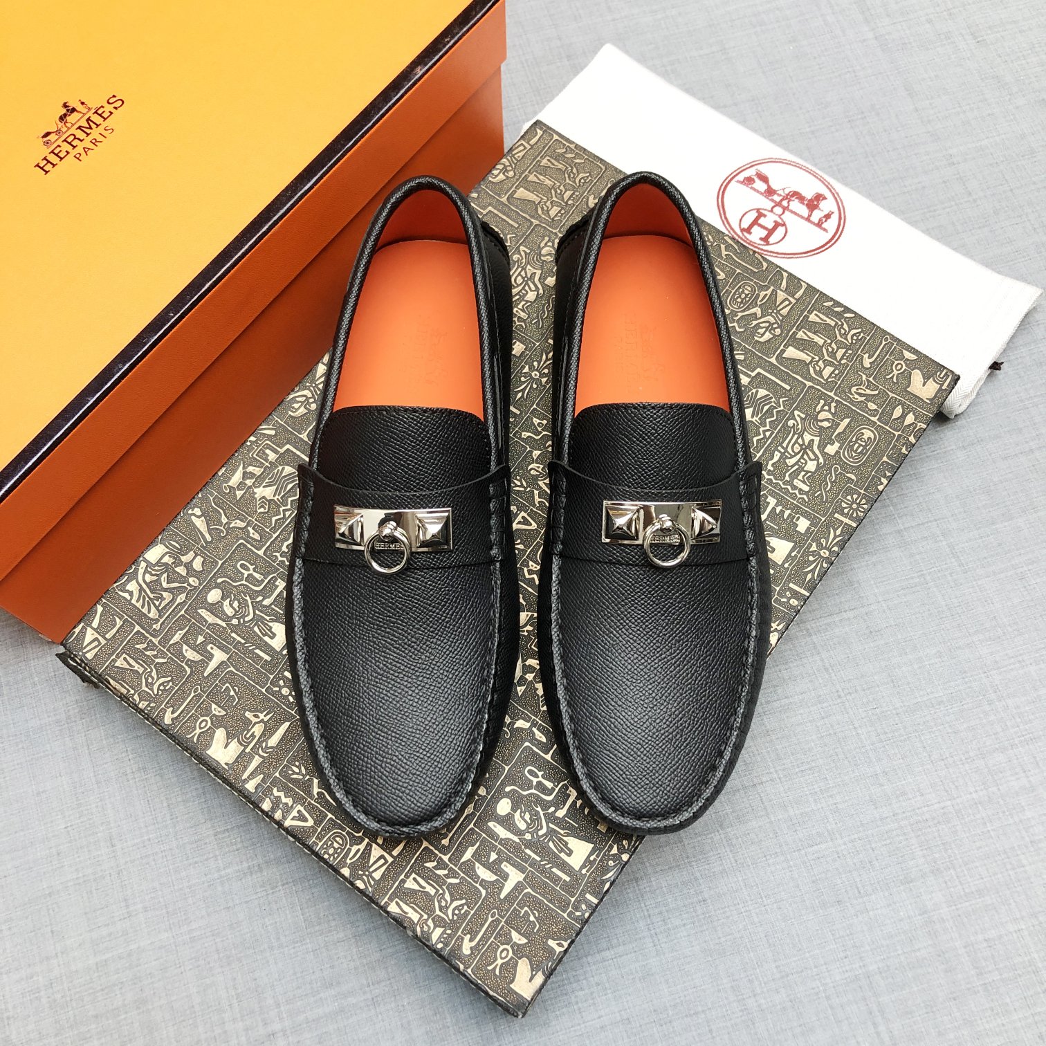 Hermes Mens Loafers Shoes-0001 38-45