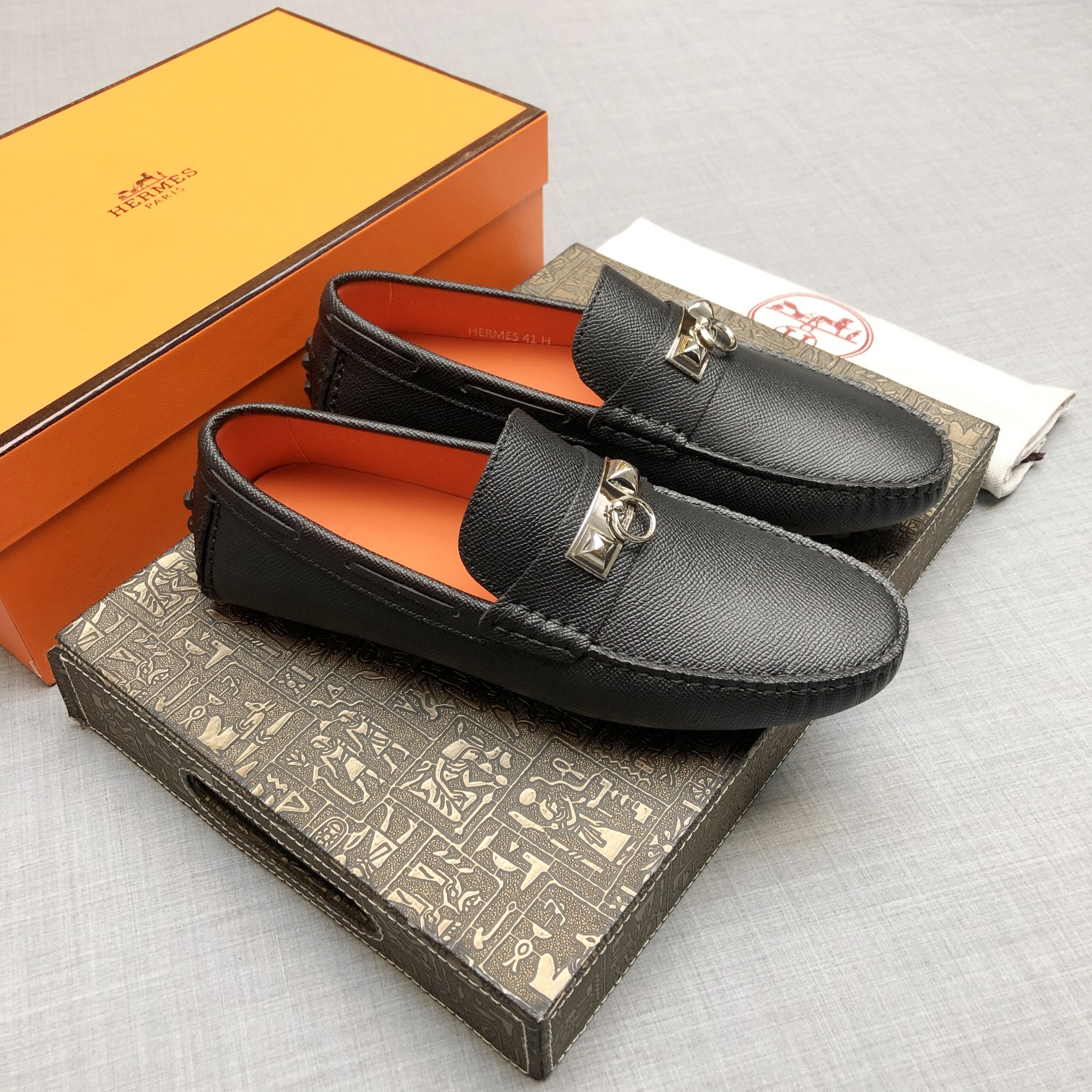 Hermes Mens Loafers Shoes-0001 38-45