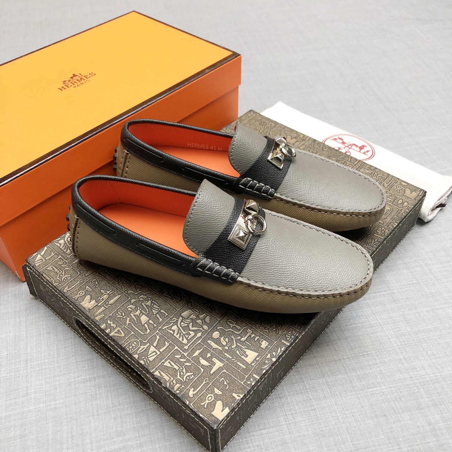 Hermes Mens Loafers Shoes-0003 38-45