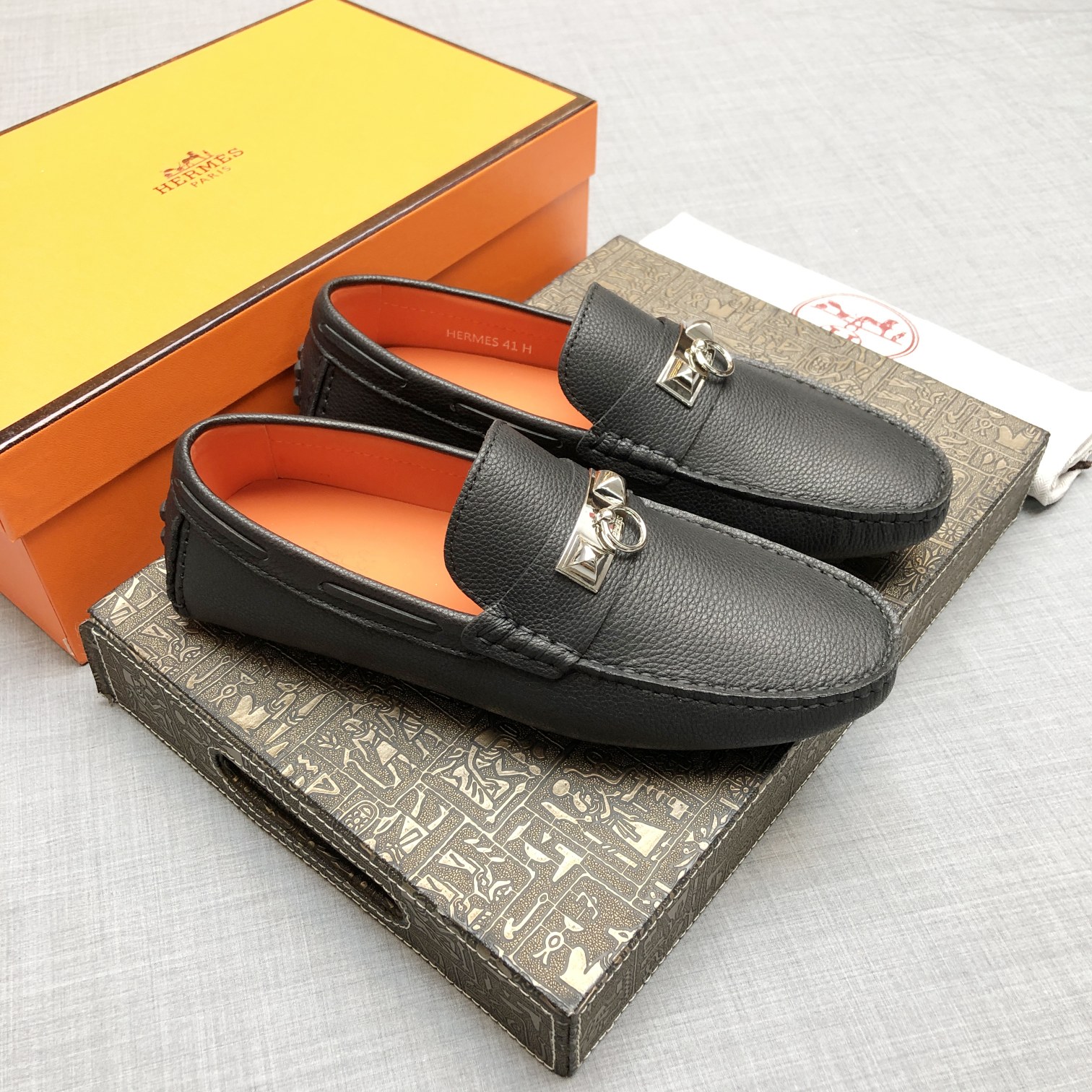 Hermes Mens Loafers Shoes-0022 38-45