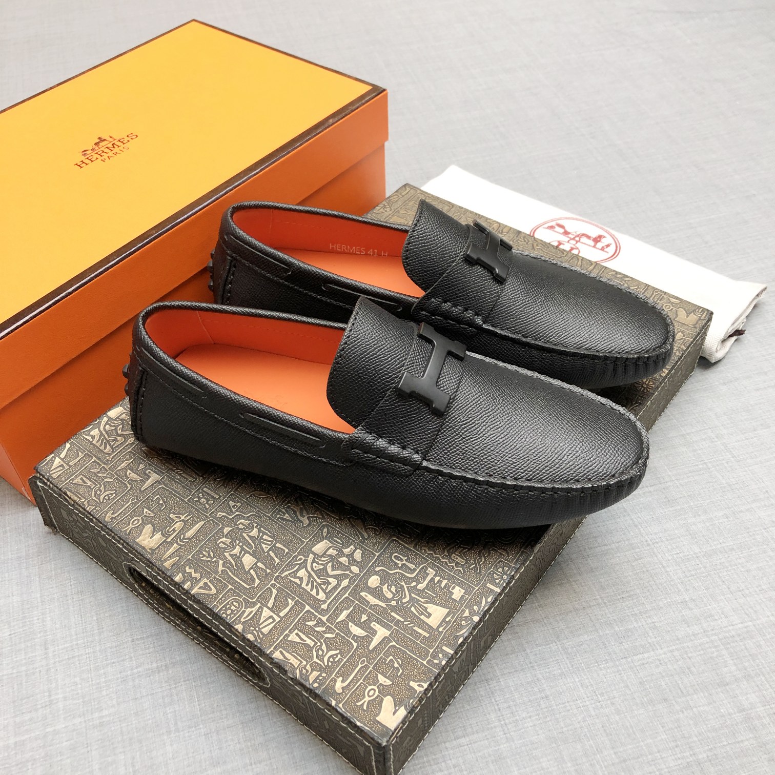 Hermes Mens Loafers Shoes-0025 38-45