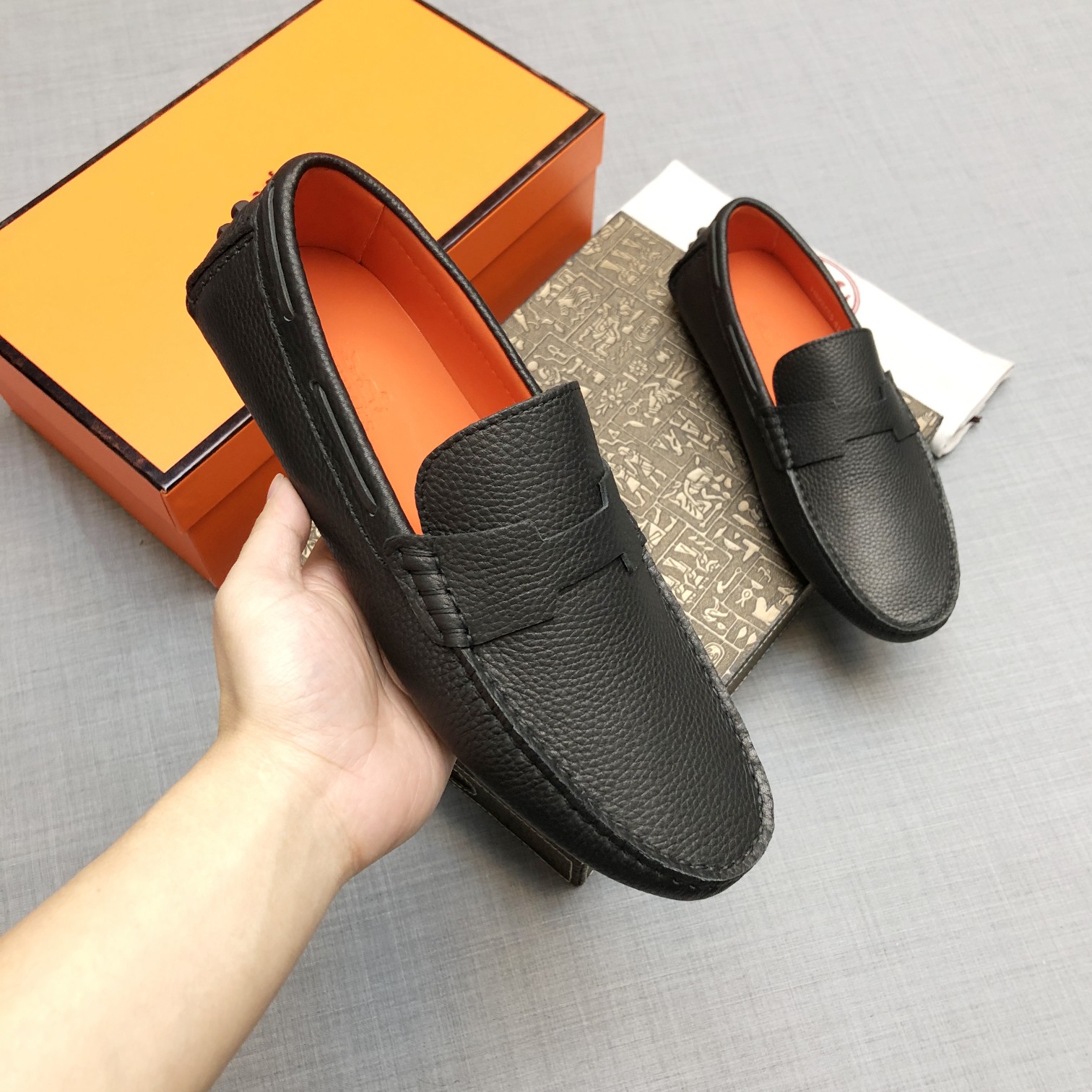 Hermes Mens Loafers Shoes-0026 38-45