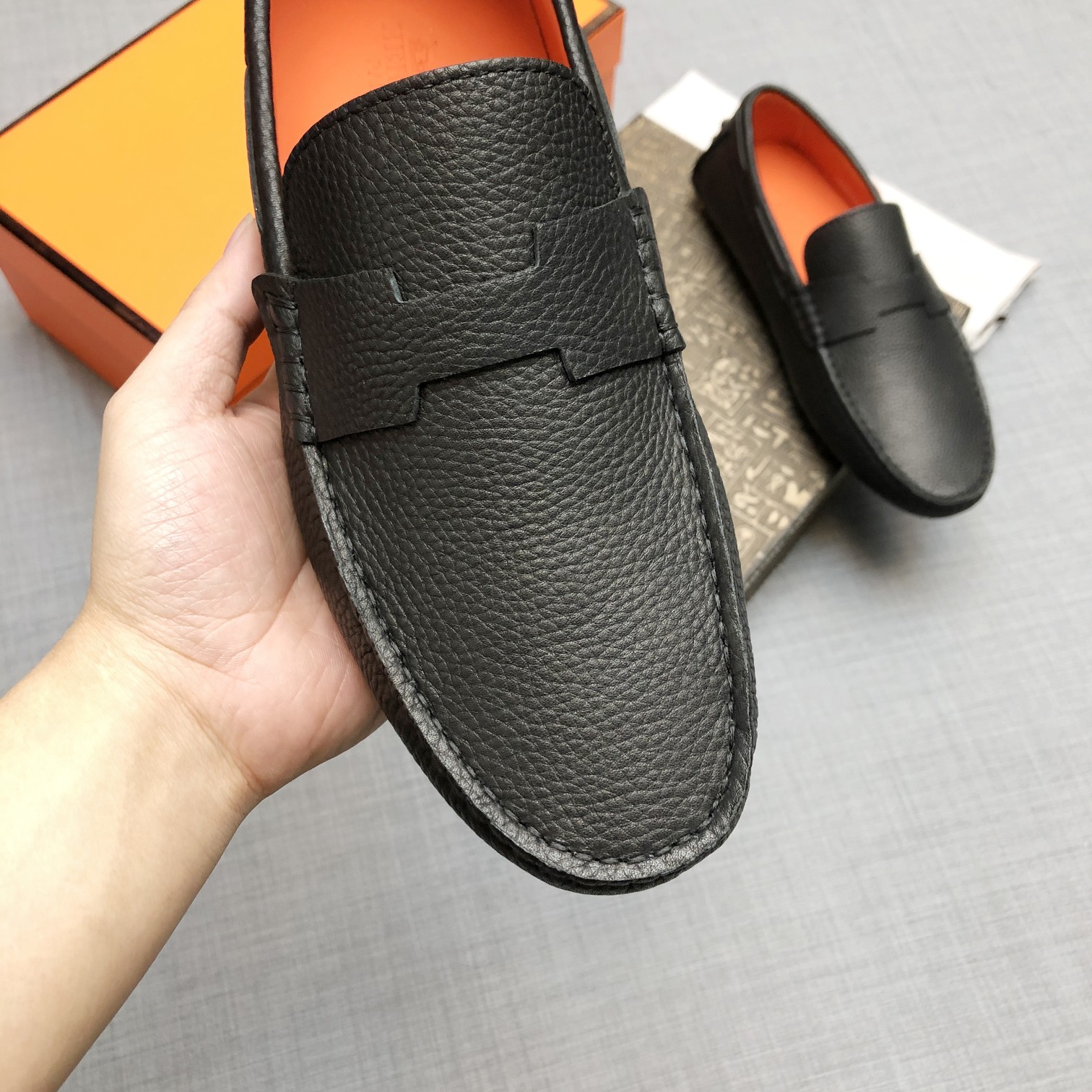 Hermes Mens Loafers Shoes-0026 38-45