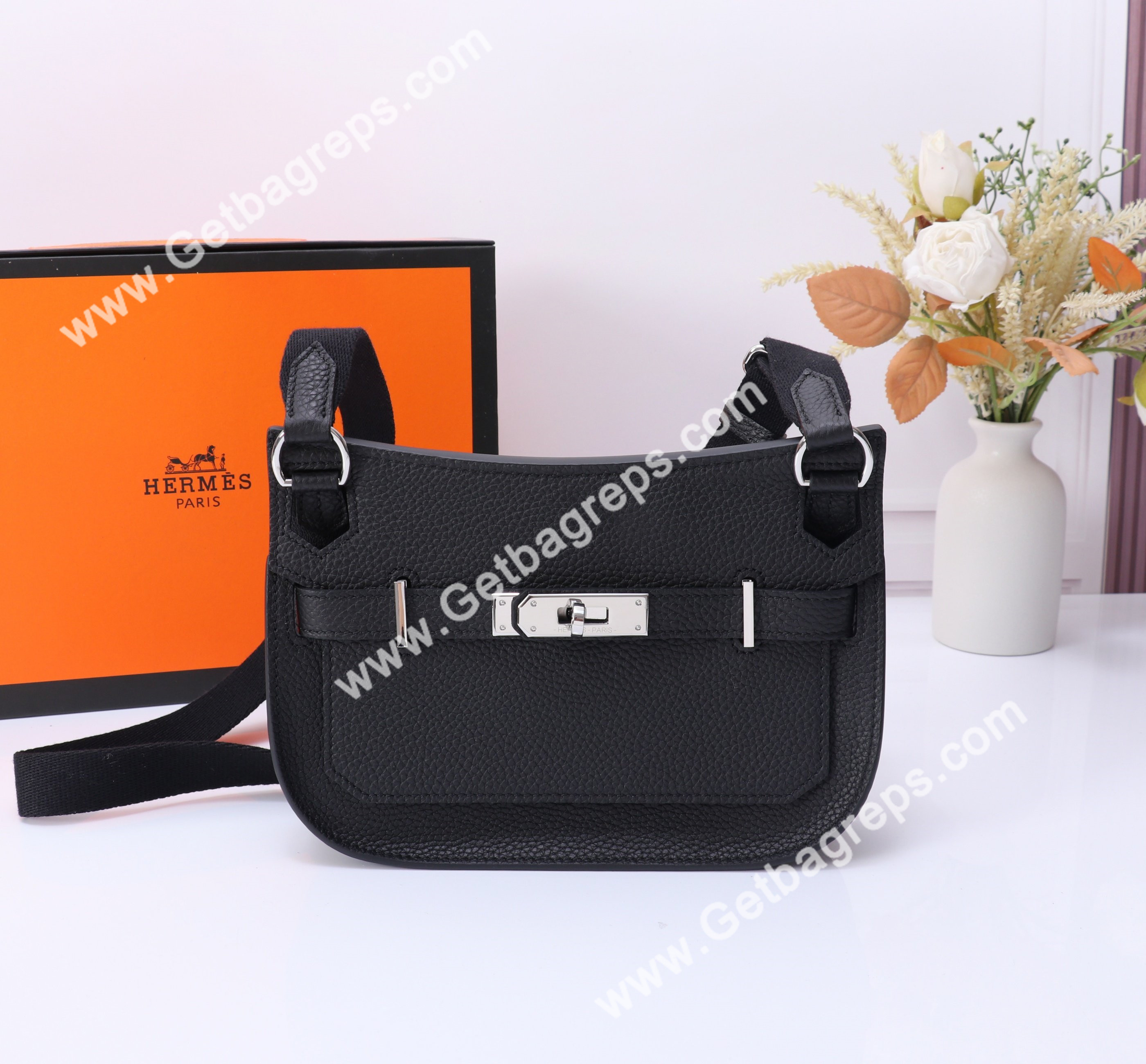 Hermes Mini Jypsiere Black