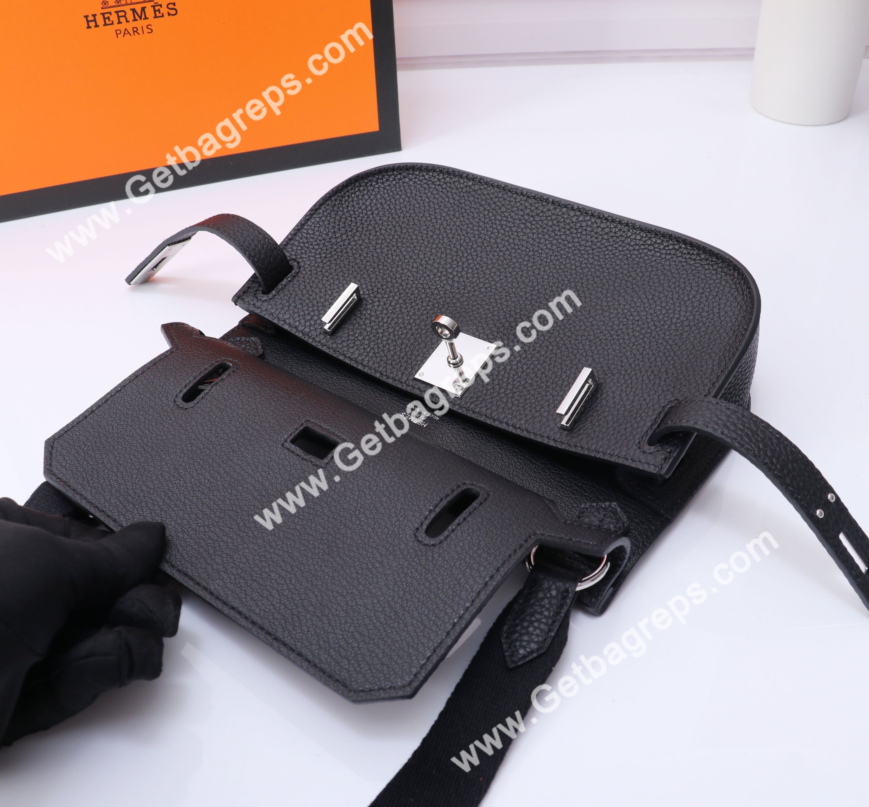 Hermes Mini Jypsiere Black