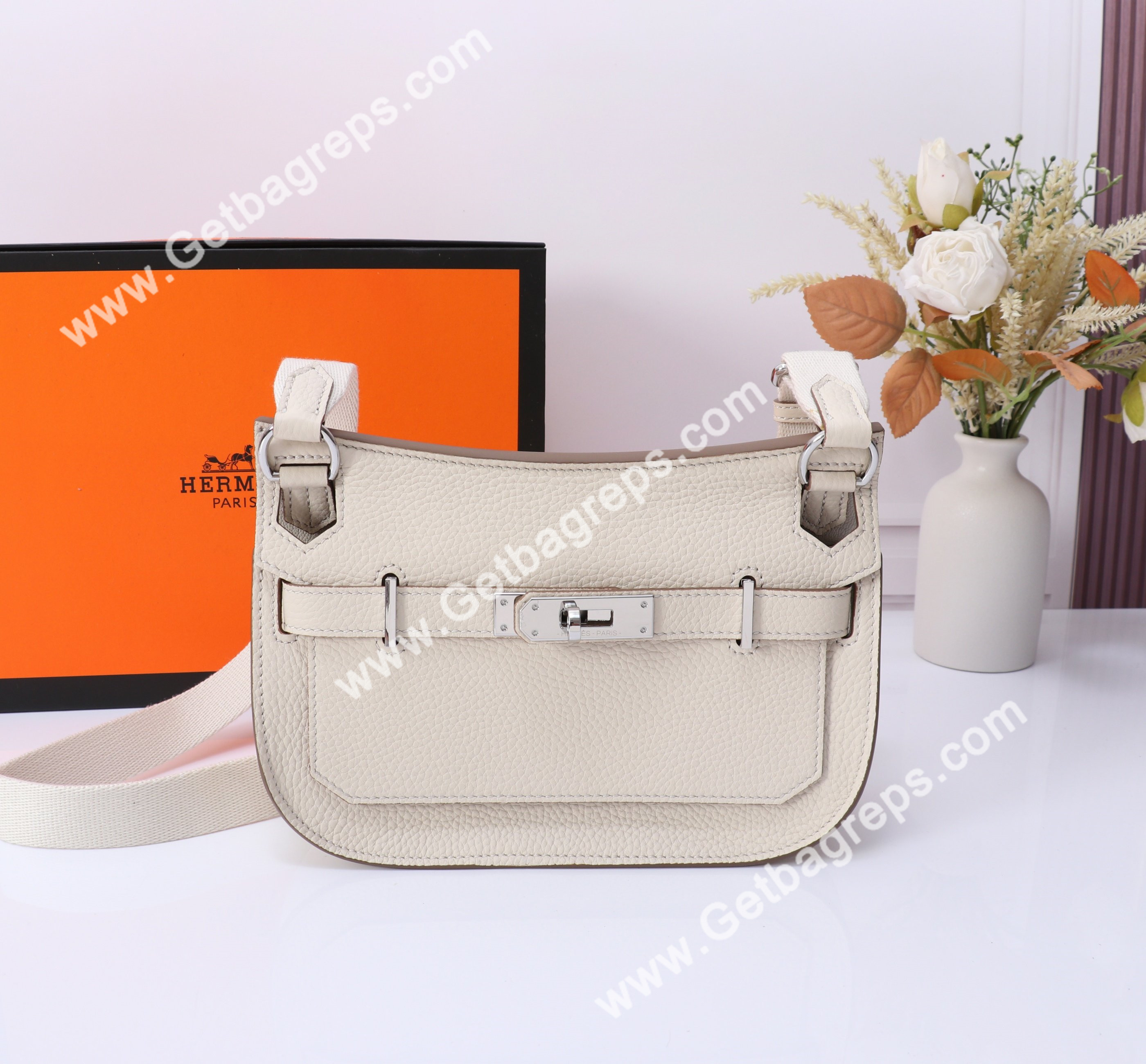 Hermes Mini Jypsiere White