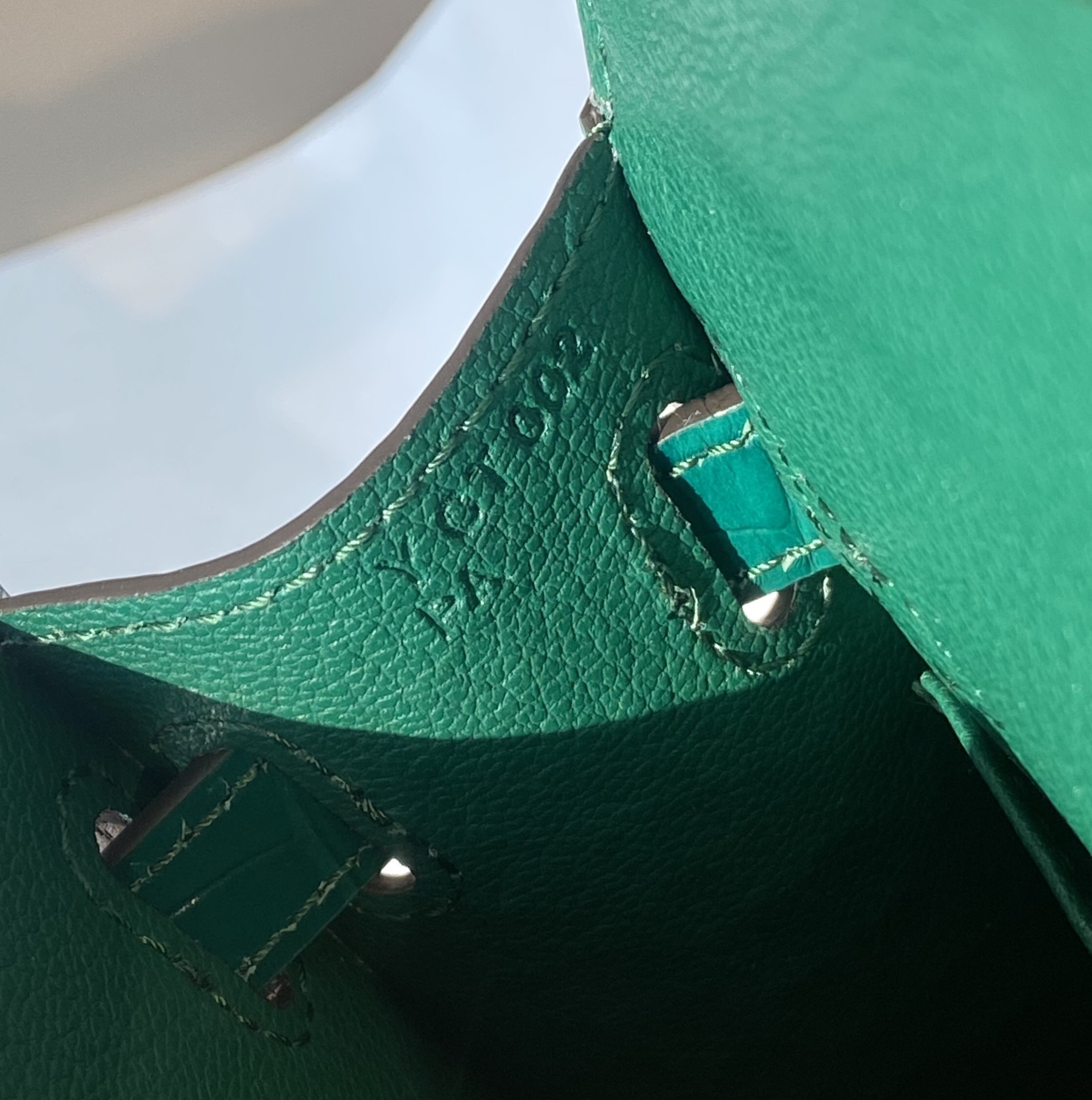 Hermes Mini Kelly 19cm Emerald Crocodile