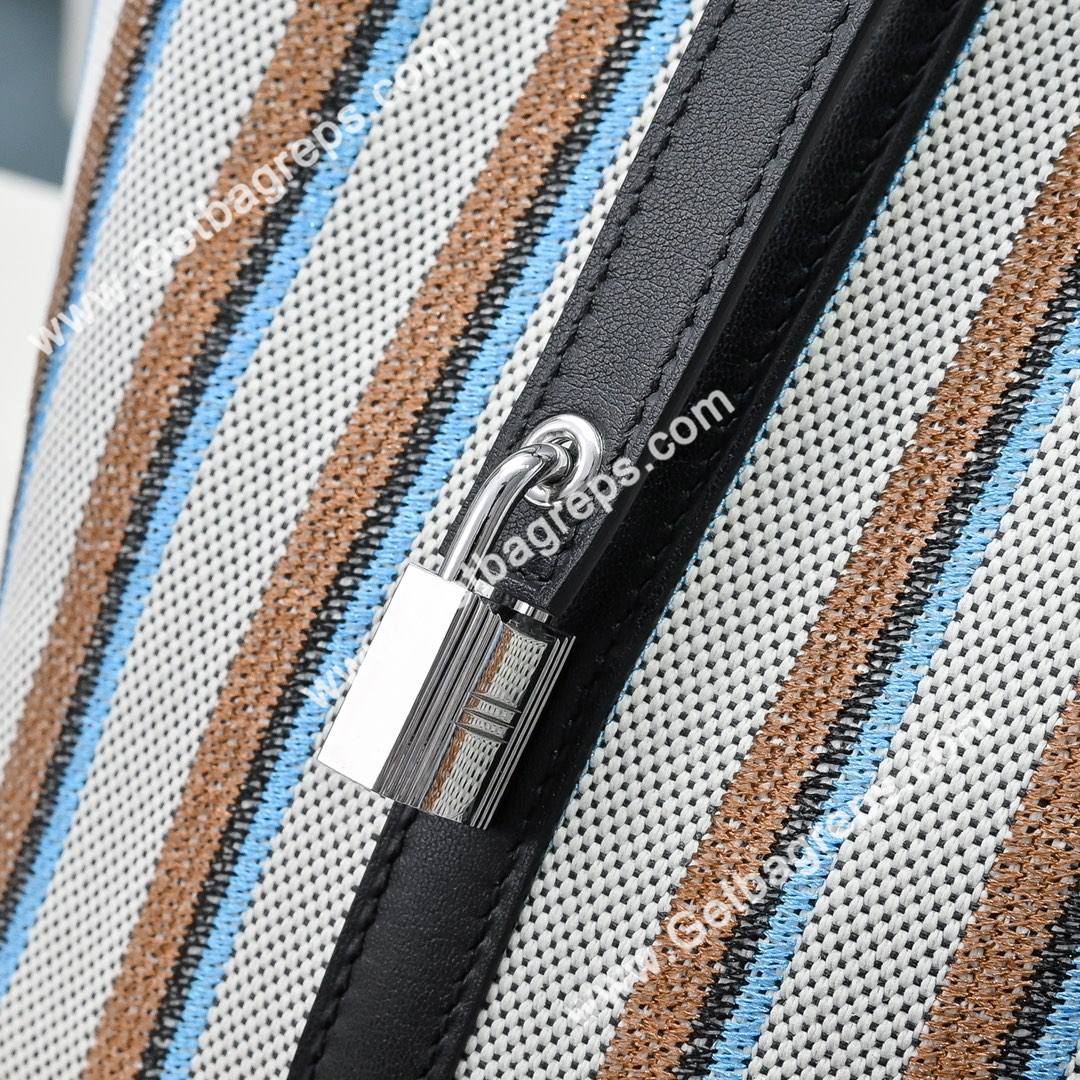 Hermes Picotin Lock Black Swift Leather With Canvas