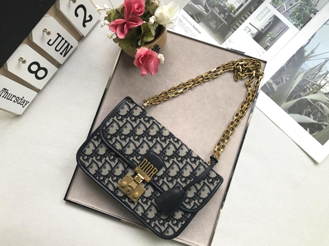 High Quality Dior Diorraddict Shoulder Bag in Black Canvas