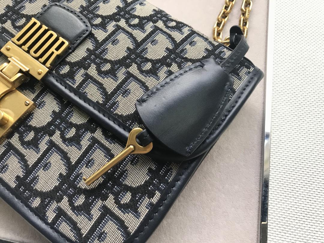 High Quality Dior Diorraddict Shoulder Bag in Black Canvas