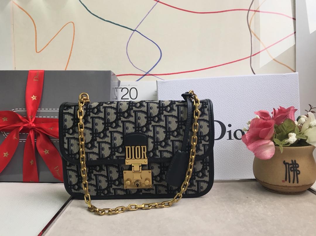 High Quality Dior Diorraddict Shoulder Bag in Black Canvas