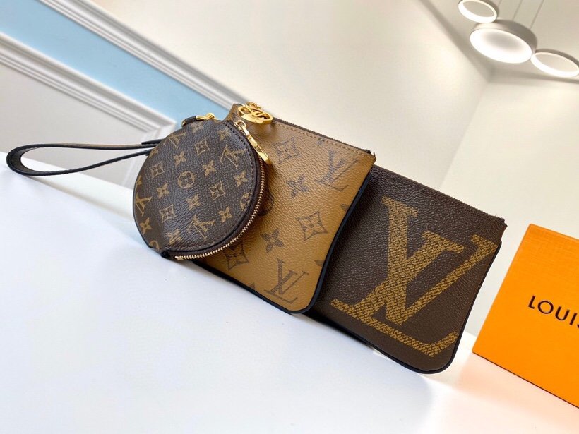 High Quality Louis Vuitton M68756 Trio Pouch Monogram Canvas