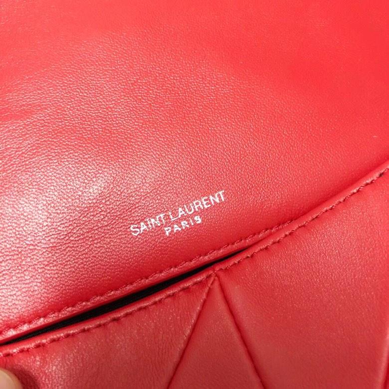 High Replica Saint Laurent Jamie Chain Wallet Carre Rive Gauche In Lambskin Women Shoulder Bag Red