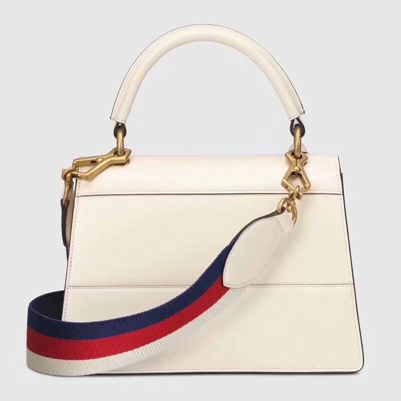 Highest Quality Gucci 476541 Queen Margaret Small Top Handle Bag White