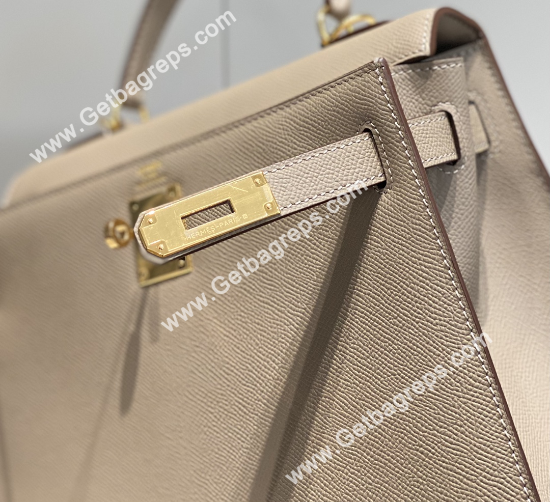 Kelly 25cm Epsom Asphalt Gary With Gold