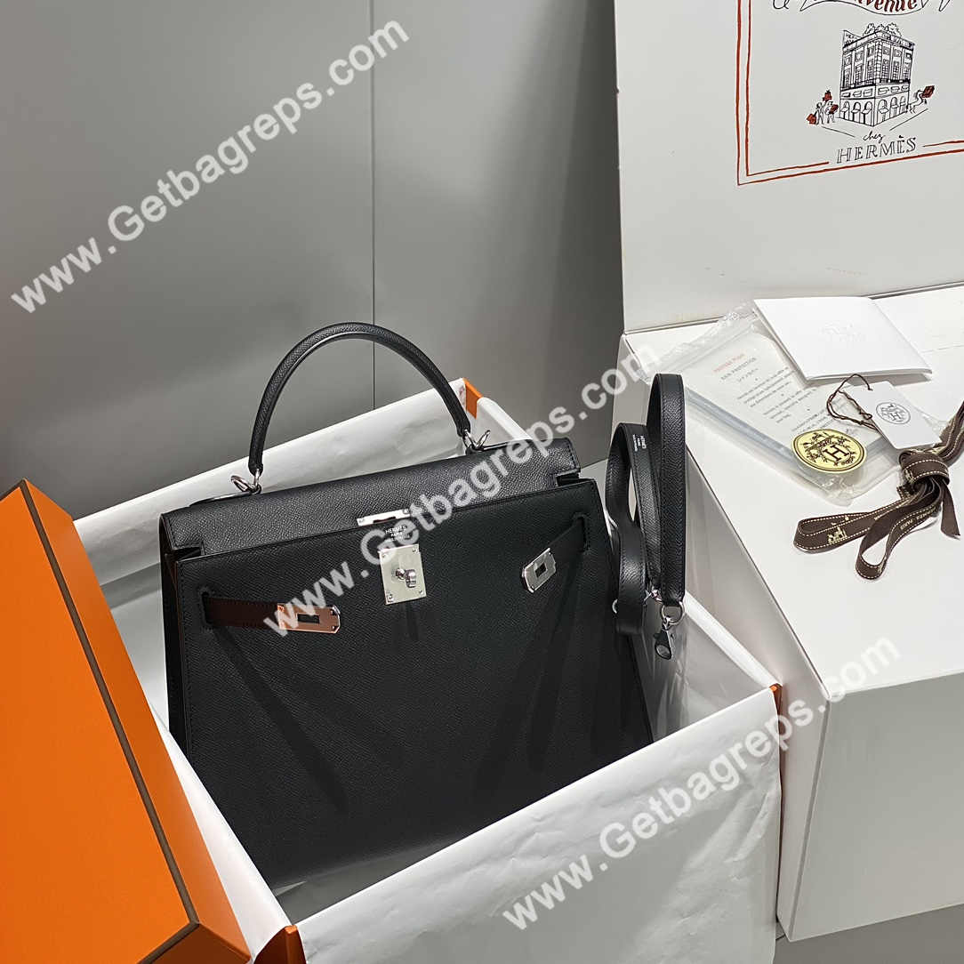 Kelly 28cm Black Grey With Silver