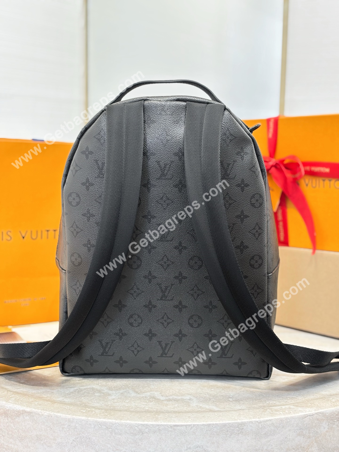 LV M26765 Discovery Cargo Backpack Black Monogram Midnight